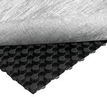 Studded draining sheet NewSeal 408 DeckDrainpolypropylenehigh-density polyethylene (HDPE)horizontal drainage