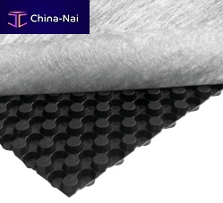 Studded draining sheet NewSeal 408 DeckDrainpolypropylenehigh-density polyethylene (HDPE)horizontal drainage