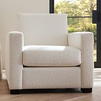 Contemporary armchair DODSONfabricwoodenwith removable cushion