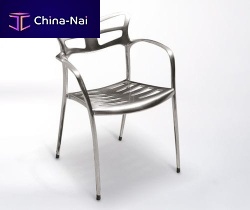 Contemporary restaurant chair LICEOoutdoorindoorcast aluminum