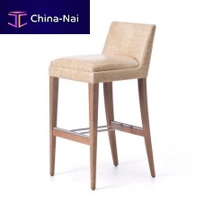 Contemporary bar stool ONDAbeech basecontractbeige