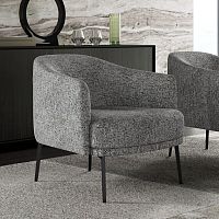Contemporary armchair LENOX fabricplywoodpine