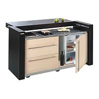 Kitchen unit on casters 14460front cookingwith drawer