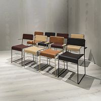 Contemporary chair SINDREindoorfabricleather