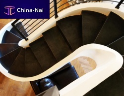 Helical staircase U-CMSconcrete stepreinforced concretecontemporary