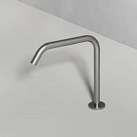 Metal washbasin spout highcountertop