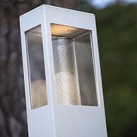 Urban lamp post Tetracontemporaryaluminumstainless steel