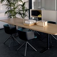 Contemporary chair CUTindoorfabricleather