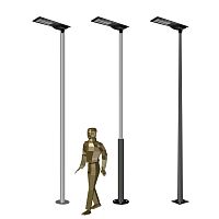 Solar lamp post ACR.HELIOSurbancontemporarycast aluminum
