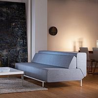 Sofa bed PIL-LOWcontemporaryfabricgray