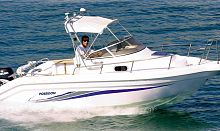 Outboard day cruiser R590open8-person max.with cabin