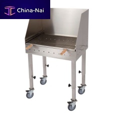 Charcoal barbecue wood-burningcommercialon casters