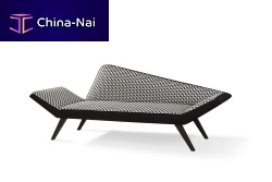 Contemporary sofa FACETTfabricgray2-person