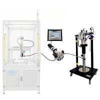 High-viscosity media dispensing system for high-viscosity productslubricantMS sealant
