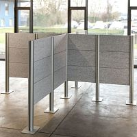 Removable partition DIVI cube®modularmobilepolyester