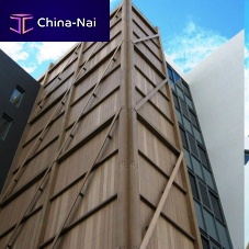 Composite ventilated facade large-format