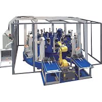 Deburring finishing machine RDHI-10-2000/8UT-CNC+1VRCNC