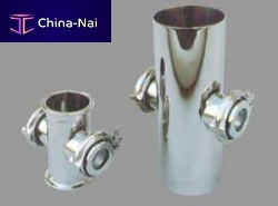 Stainless steel sight glass View-Xfor pneumatic conveying