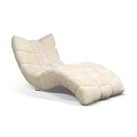 Contemporary chaise longue CLOUD 7fabricwoodenwhite