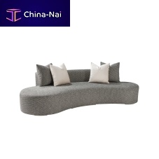 Semicircular sofa GALAPAGOS 100contemporaryfabricgray
