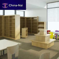 Free-standing bookcase contemporarywooden