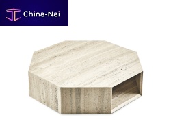 Original design coffee table PRISM LOWglasswoodenaluminum