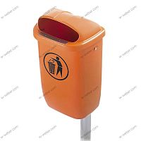 HDPE waste bin for urban wastelockable