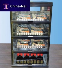 Counter refrigerated display case SUSHI TOWERfor shopfor restaurantwith light