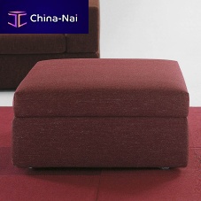 Contemporary ottoman Patfabricsquarewith removable cover