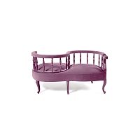 Louis XV style upholstered bench Yes No Maybe Sofabricleatherwooden base
