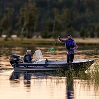 Outboard small boat SPORTSMAN 400side consolesport-fishingaluminum