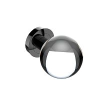 Contemporary door knob GLOBE S SQ SATINcrystal