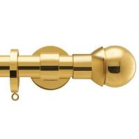 Brass curtain rod LUX manualceiling mountedwall-mounted