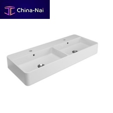 Countertop washbasin TRA4210101ceramicdoublerectangular
