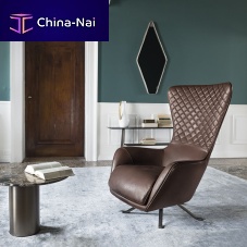 Traditional armchair SIN SEATYin synthetic fabricleathermetal