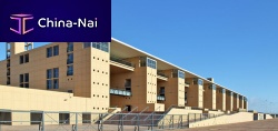 Wooden wall cladding STADE DE MARRAKECH exteriorwood look