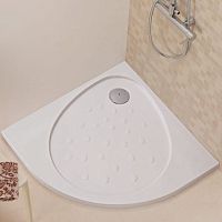 Corner shower base EGGraisedceramicnon-slip