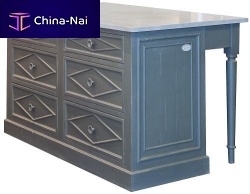 Traditional kitchen DIRECTOIREwoodenislandwith handle