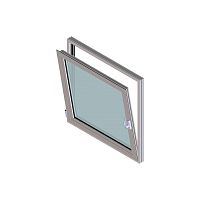 Aluminum window profile EFP 55thermal break