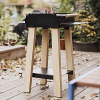 Charcoal barbecue GRL102free-standingsteelstainless steel
