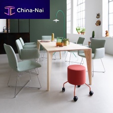 Contemporary dining table DELTAsolid woodwalnutash