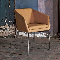 Contemporary chair DENISEindoorfabricleather
