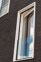 Glass railing FALL-THROUGH MAC glass paneloutdoorfor windows