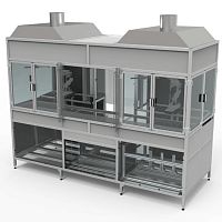 Aluminum profile RP series Lrectangularfor sliding doors