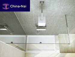Glass shower cubicle BX.502 LITEfixedcornerclear glass