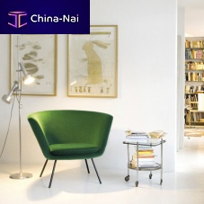 Contemporary armchair H 57leatherfabric