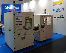 Automatic label applicator MODULO-LA-1HDfor PCBtop