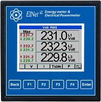Three-phase electric energy meter ELNet LTpanel-mount