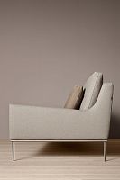 Contemporary sofa ALICEfabricbrown3-seater