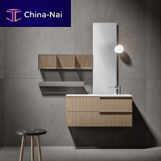 Built-in washbasin QUASARstonewith counterwith drawer